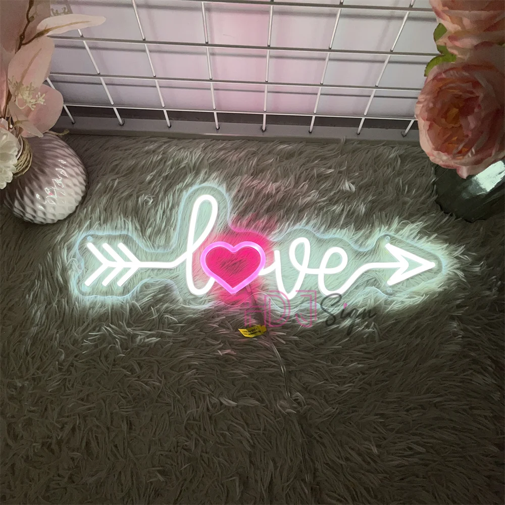 

Love Neon Led Sign for Wedding Birthday Decoration Wall Room Party Decor Wedding LED Neon Light Signs Bedroom Noen Lights USB