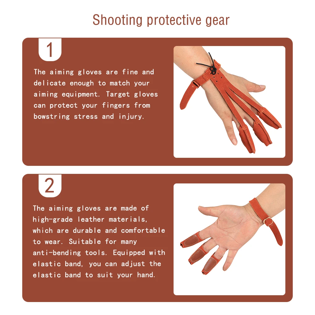 ターゲティンググローブ 射撃フィッティング 3本指トレーニング器具 耐摩耗性 クラシックセーフガードギアアクセサリー