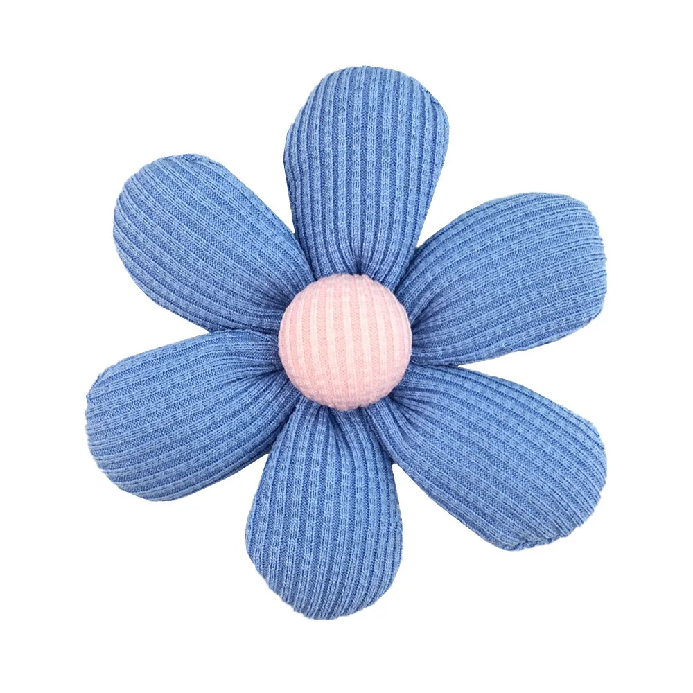 Accessoires en coton de Style pastoral, 300 pièces, 8cm, fleurs, tissu tridimensionnel à Six pétales, vêtements pour cheveux, vente en gros
