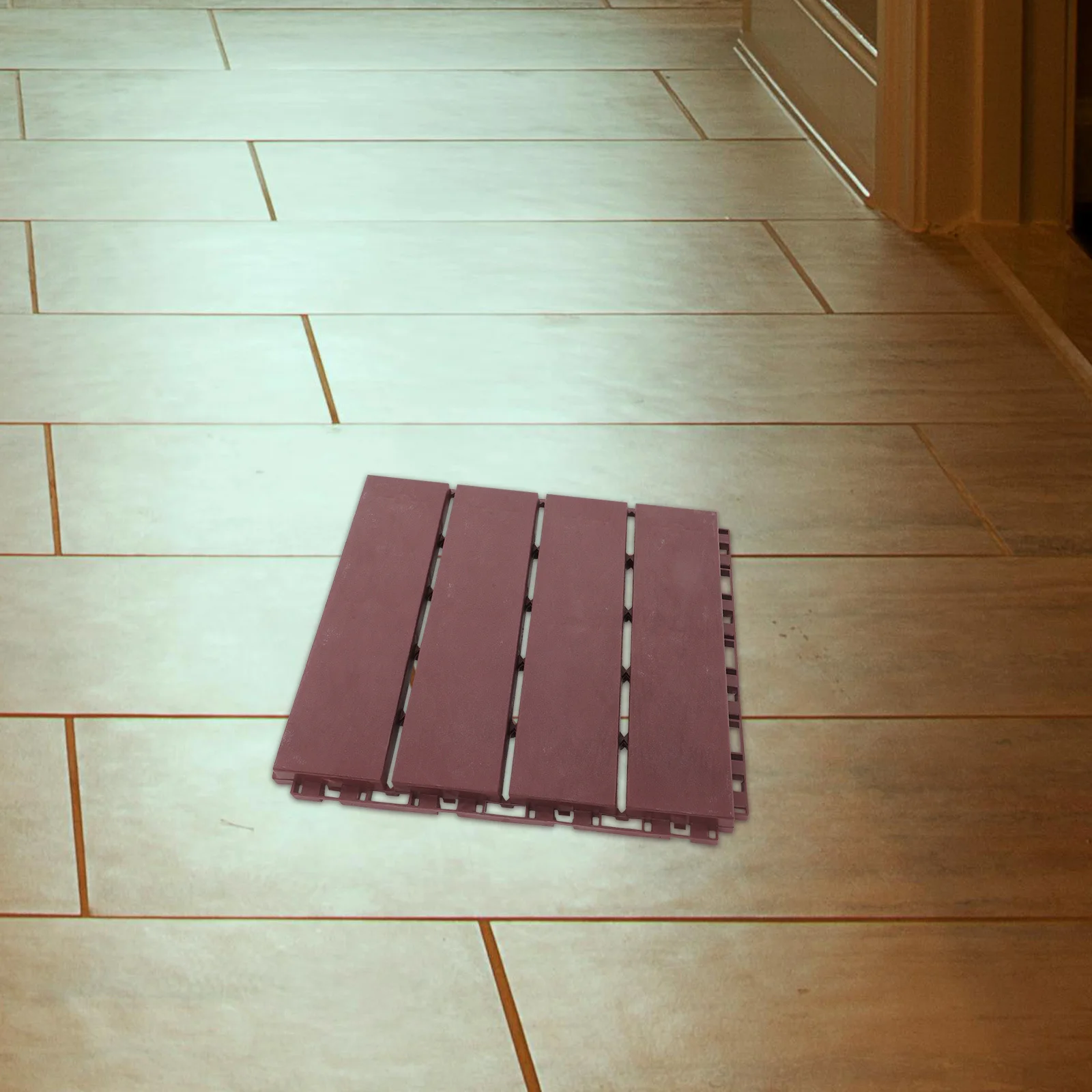 Carrelage de terrasse en plastique pour sol extérieur, 6 pièces, pour Patio, balcon, jardin, salle de bains, résistant aux intempéries, élégant, antidérapant