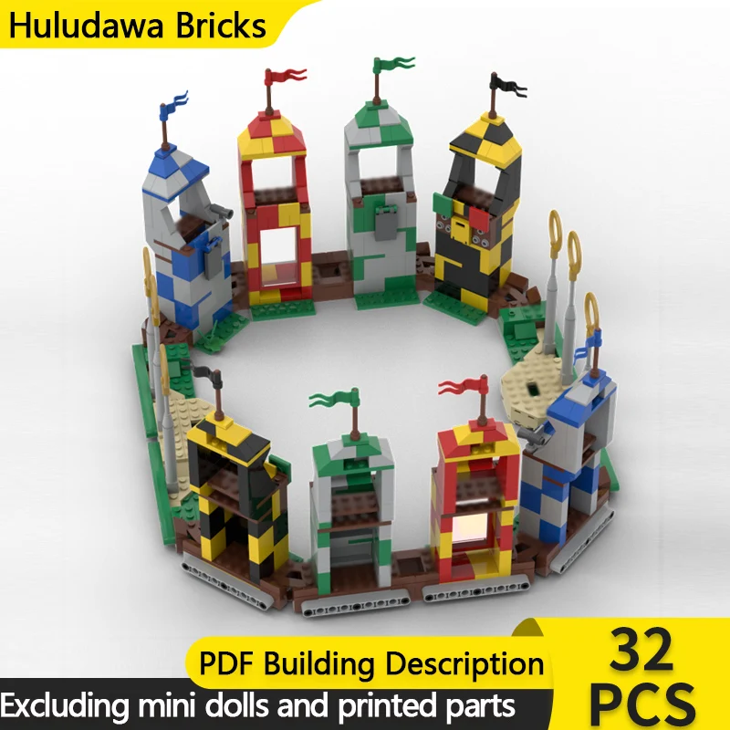 

Magical Movie Model MOC Building Bricks Sports Competition Venue Modular Technology Children Holiday Gifts Assemble Toys Suit