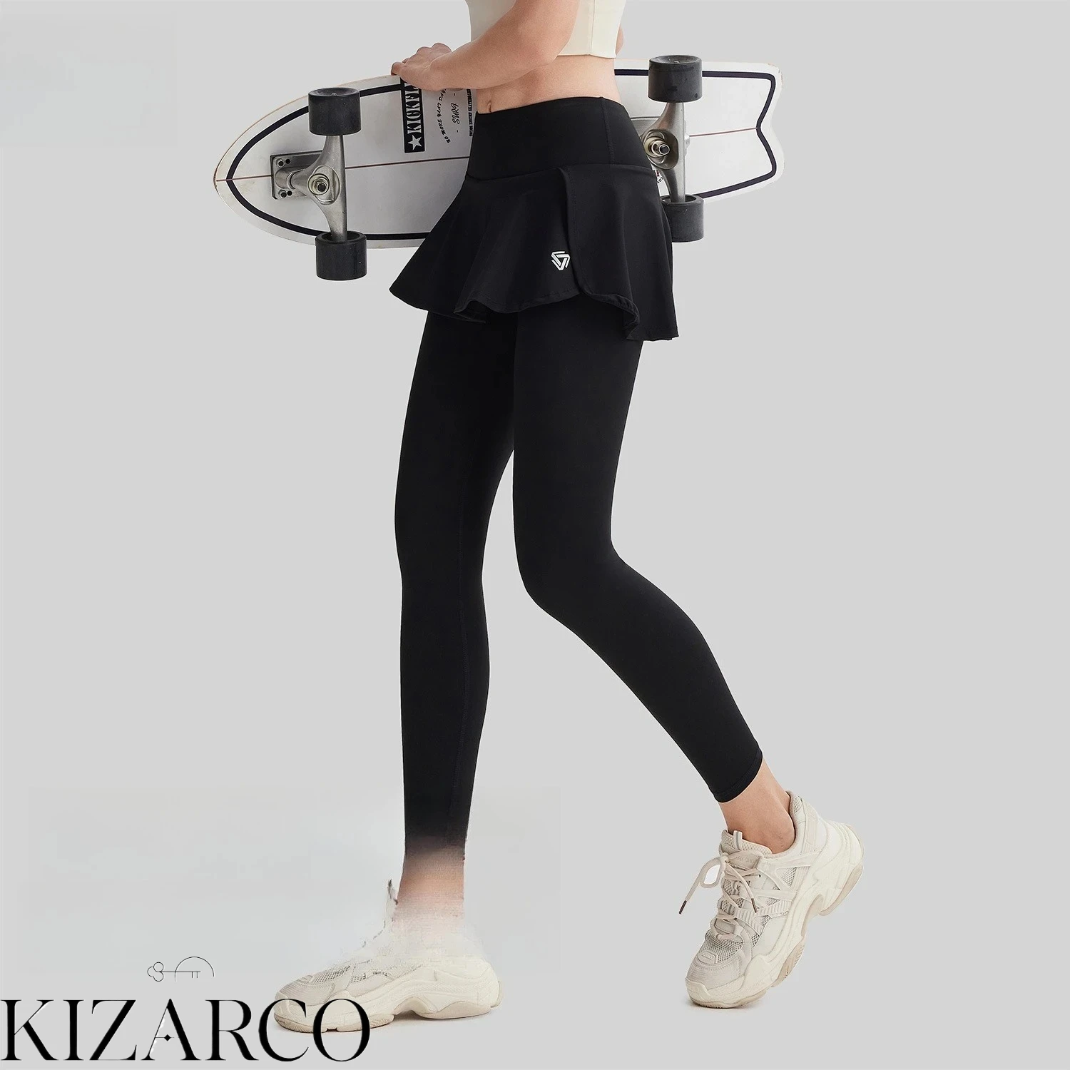 軽量吸汗速乾レディースコンプレッションパンツ-フィットネス用-ハイウエストお腹引き締めヒップアップランニングタイツ