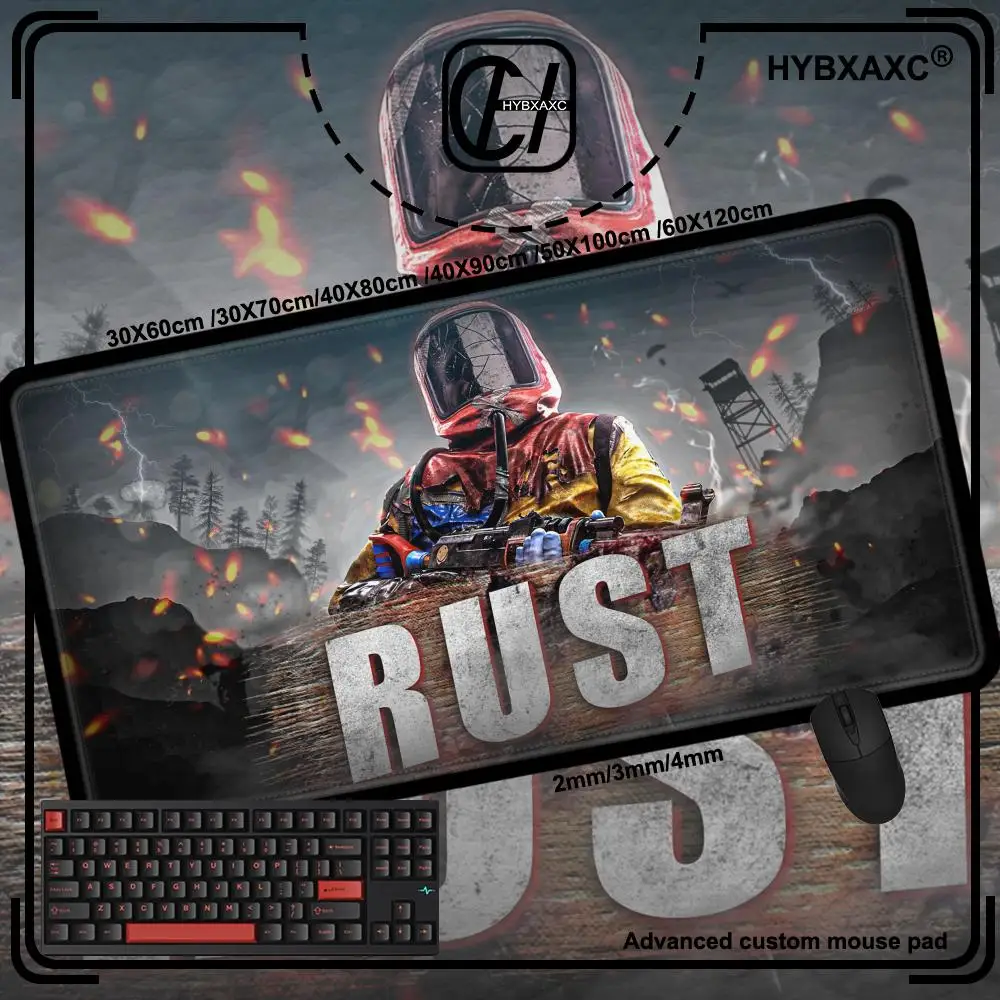 Rust Mouse Pad Large Gaming Mousepad PC Gamer Computer Office Mouse Mat XXL Carpet Keyboard Mat Desk Pad Laptop Mausepad