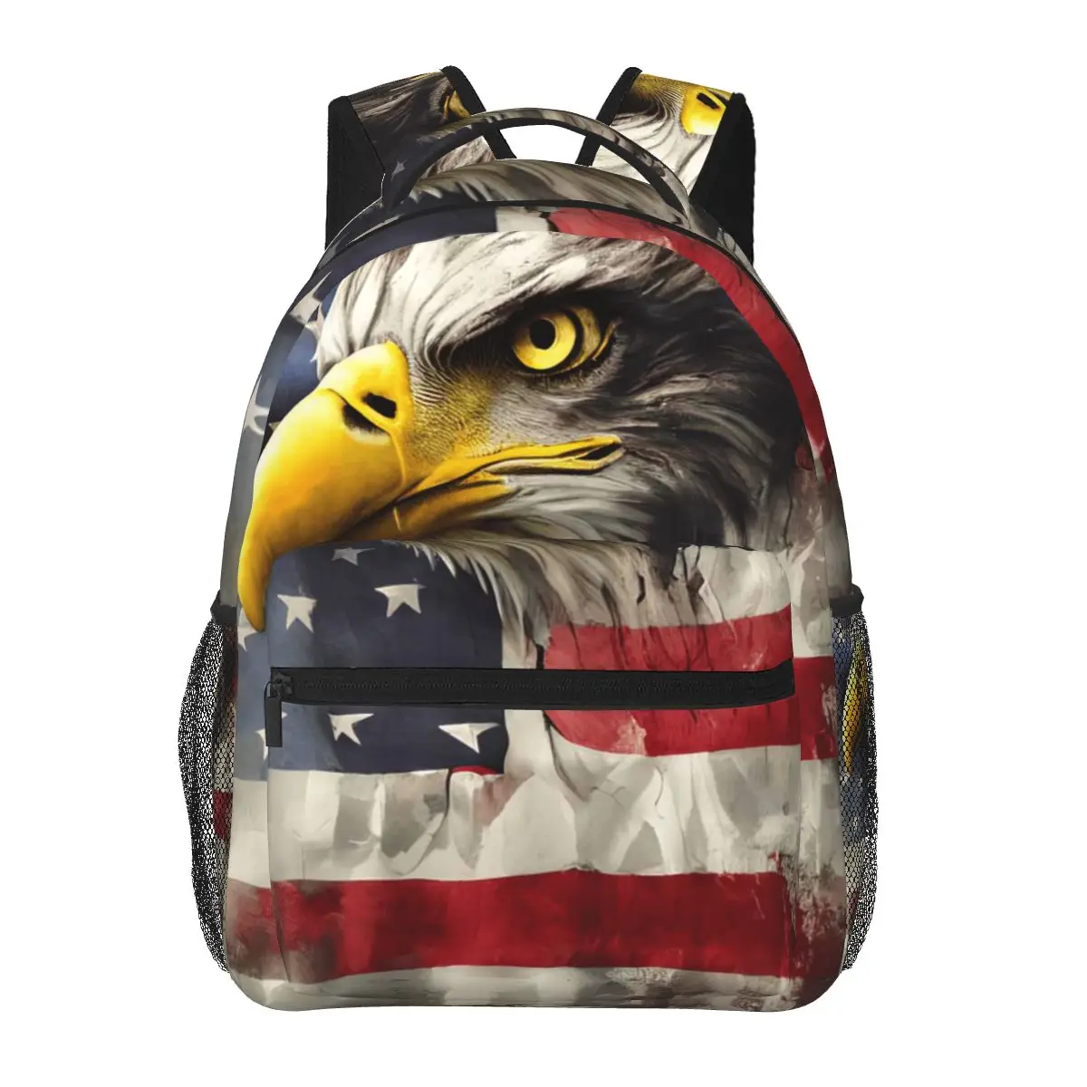 American Bald Eagle Backpack for Girls Boys Travel RucksackBackpacks for Teenage school bag