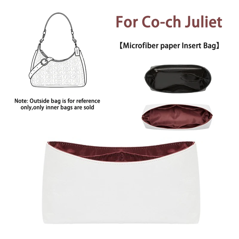 EverToner Microfiber paper Ultra-light Waterproof Cosmetic Storage Bag for Co-ch Juliet 25/30 bag Inner Liner Accessories
