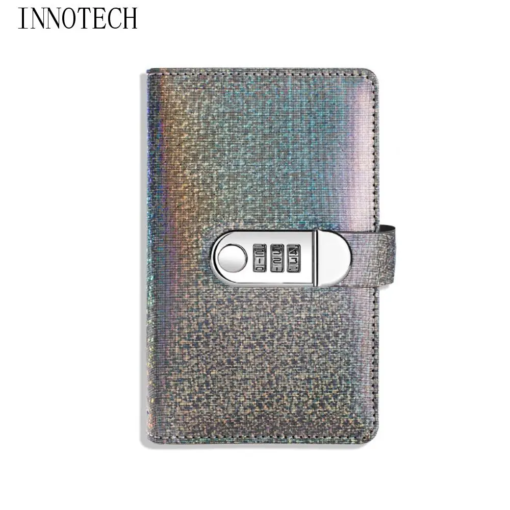 Buku Tabungan Keuangan PU Leather Cover 100 Envelope Challenge Binder Tahan Air Dapat Digunakan Kembali Kapasitas Besar Berkilau