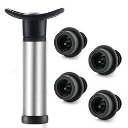Wine Stopper with Vacuum Pump Wine Home Barware Sealing Preserver Aerator with Silicone Bottle Stopper for Bar Accessories