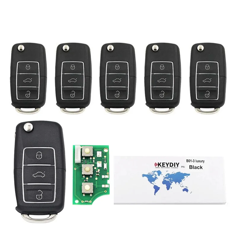 

5 шт. KD keydiy remote B01 B01-3 роскошный черный 3 кнопки B series универсальный автомобильный ключ для KD900 KD-X2 KD mini