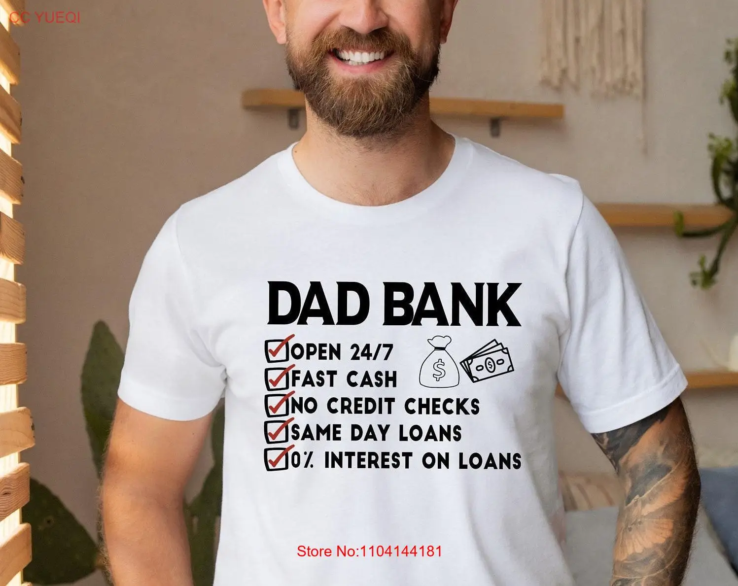 

Футболка «Папа Банка» День отца Бухгалтер Папа Жарти Быстрая гоница Best Banker с длинными или короткими рукавами