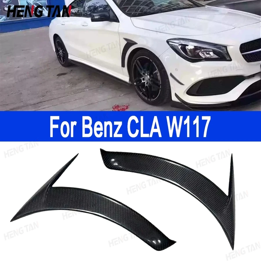 

Front Fender Vent Fin Trim Covers For Benz CLA Class W117 CLA260 CLA200 CLA250 2013-2019 Carbon Fiber Side vents Car Body Kit