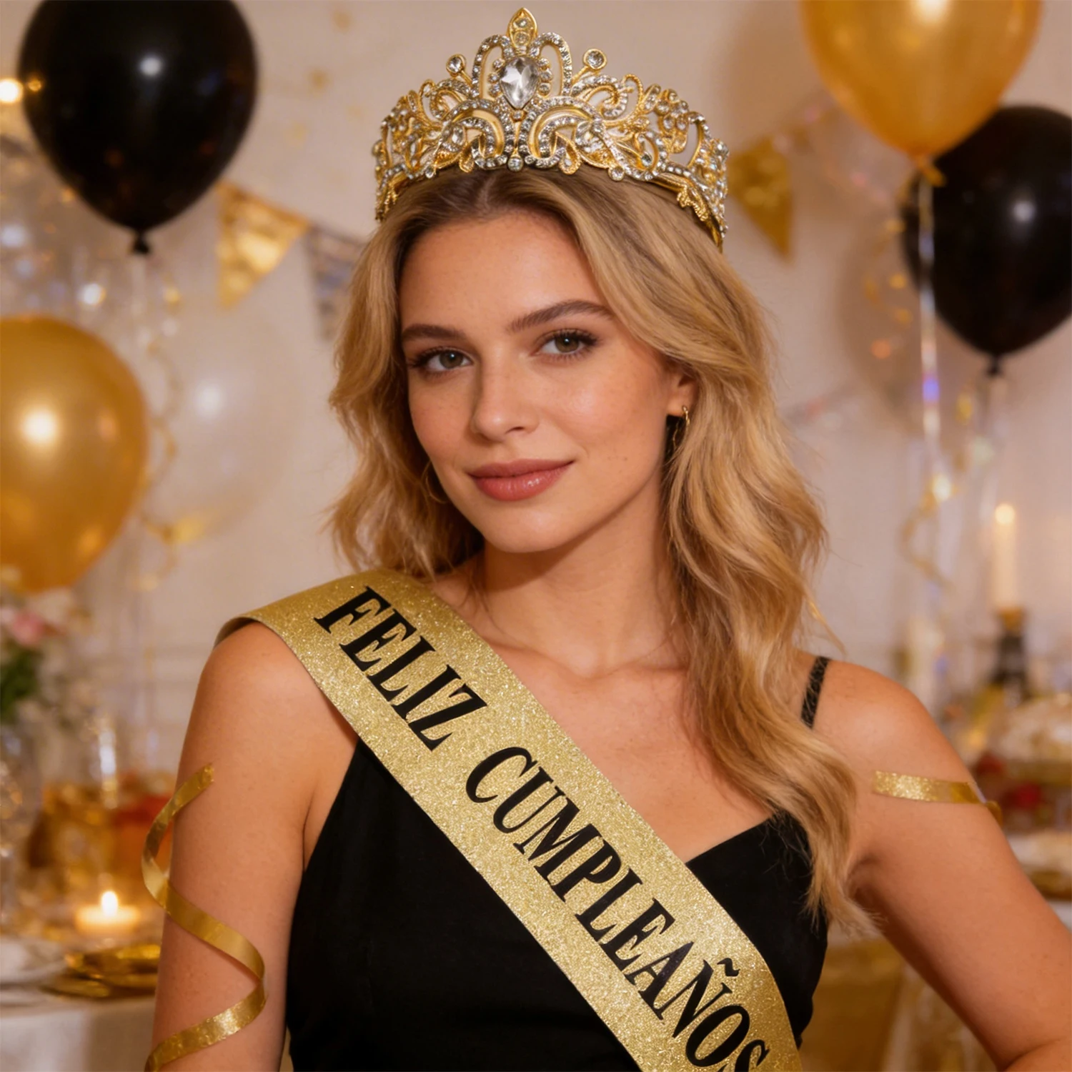 Gouden glitter Feliz Cumpleaño - Birthday Sash Glitter recensie en prijs