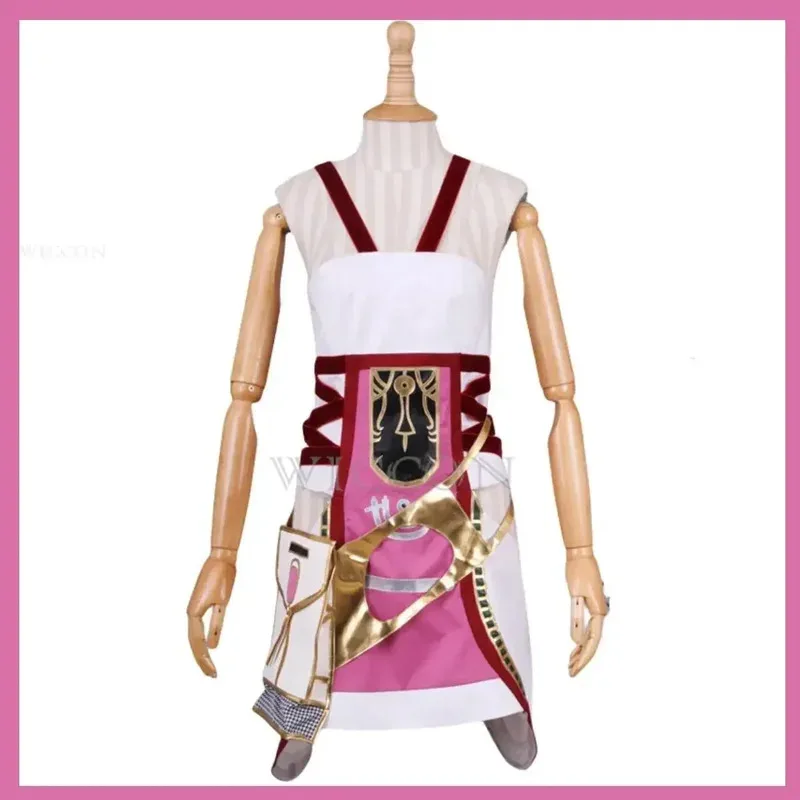 Anime game Lightning Returns: Final Fantasy XII hand over Farron cosplay costume wig combat uniform dress woman sexy Halloween s