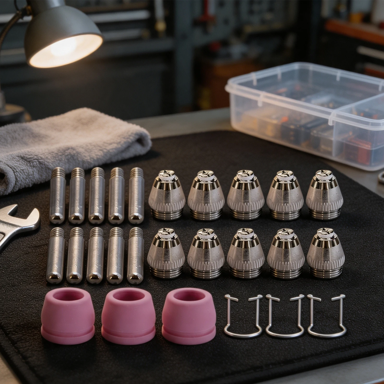 Welding Projects AG-60 Nozzles Nozzles for plasma Cutting Machines Welding Nozzle 0.8mm for plasma Nozzles Easy Replacement
