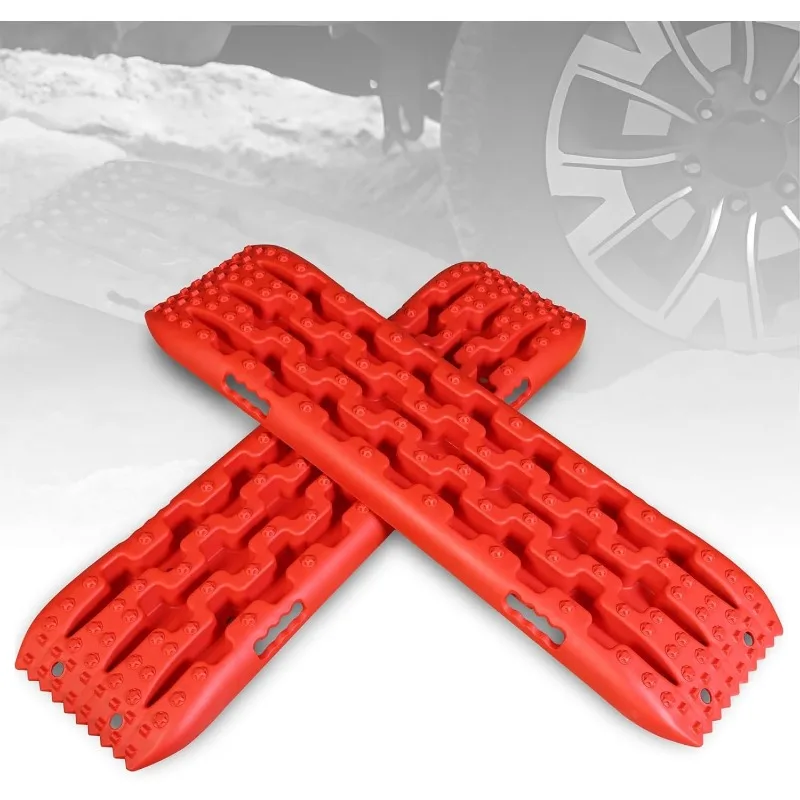 Traction Boards for Self-Recovery  1/2 Pack Sand Rails Snow Tracks Recovery Boards Provide Tire Grip Aid to Free Cars/Trucks