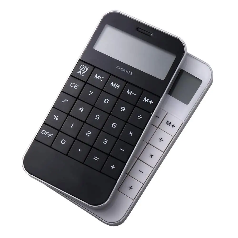 Portátil Pocket Calculator para Student, Eletrônico preto e branco, Promocional e barato