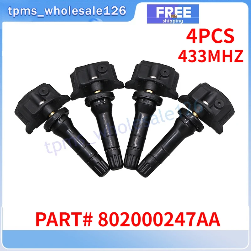 802000247AA لشيري أريزو 5 زائد 8 فولوين A8 تيجو 3X 5X 7 EXEED LX C-DM TPMS 433MHZ نظام مراقبة ضغط الإطارات الاستشعار 4 قطعة