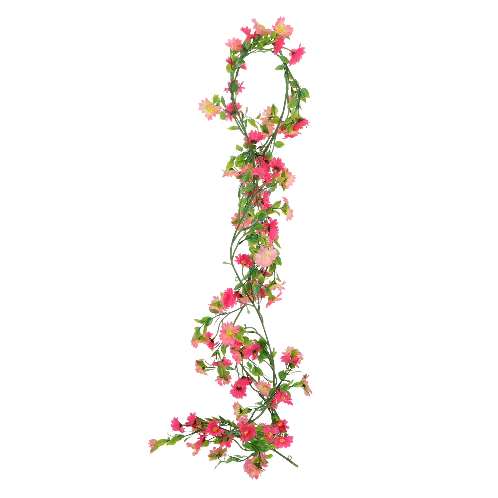 

1pcs Artificial Daisy Flower Vine High Realism Fade Resistant Durable For Home Balcony Wedding Spring Summer