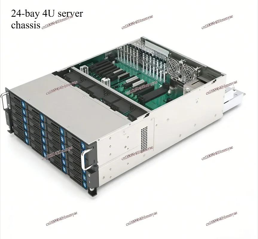 4U Rackmount Server Empty Chassis, 24 Bay 3.5 Inch with 6GB/S SAS SATA Expandable Backplane