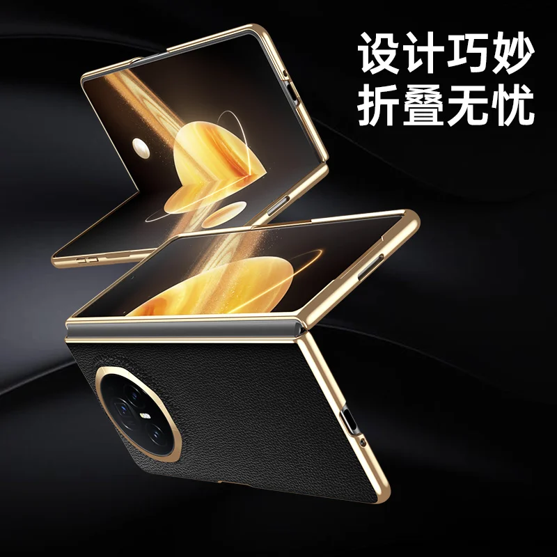 Funda de cuero genuino para honor magic v5 magic v3 magic vs3 magic v2 magic vs2 magic v Flip Funda de cuero y cubierta chapada