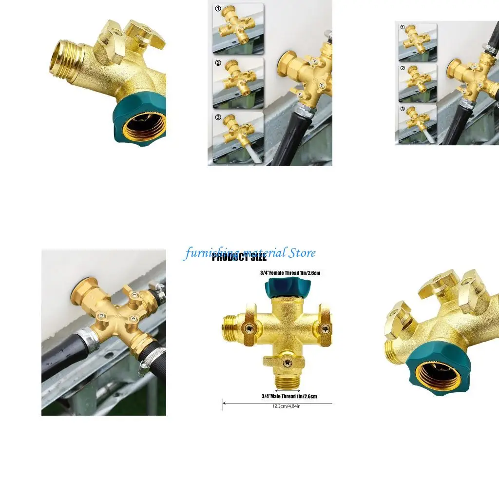 

Y5GD Strong TERM Molded Bronze Divider With 0.5 Foot Outlets For Irrigation Systems