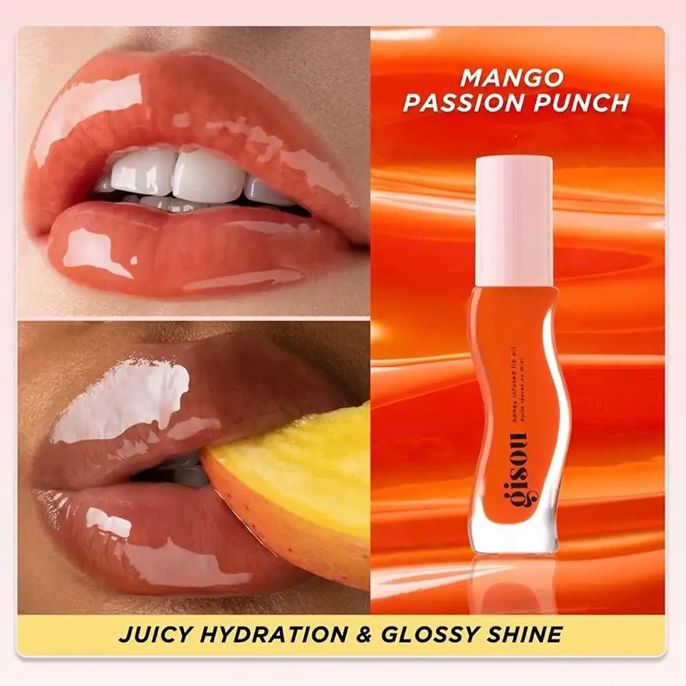 Huile de Protection des lèvres au miel, eau légère, Essence de miel, huile pour les lèvres, hydratant longue durée, scintillant fruité, brillant exfoliant, soin des lèvres