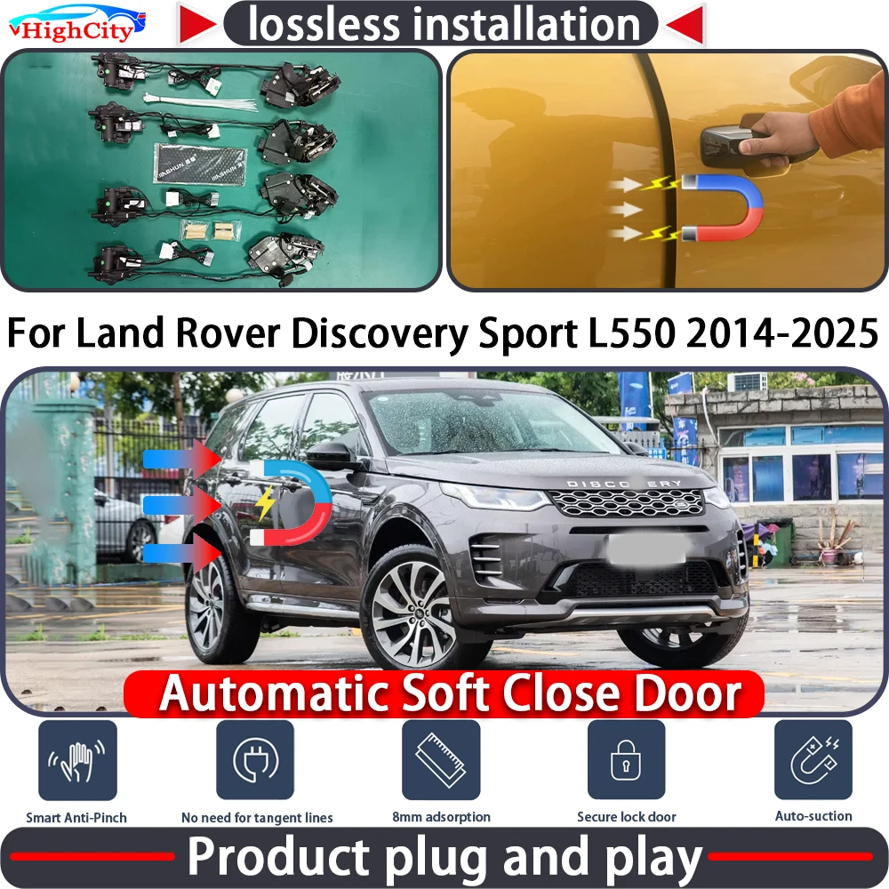 

HighCity Electric Closing Door Lock Actuator for Land Rover Discovery Sport L550 2014-2025 Soft Close Power Latch System Auto