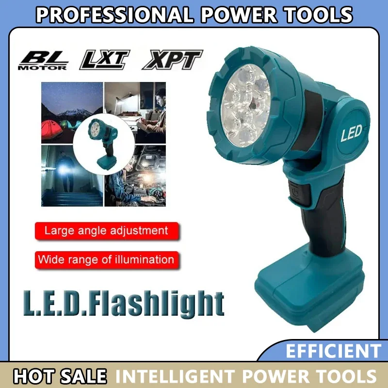 

Аккумуляторный светодиодный фонарь-прожектор Fit Makita 18В для работы в помещении и на улице, перезаряжаемый, для электроинструментов