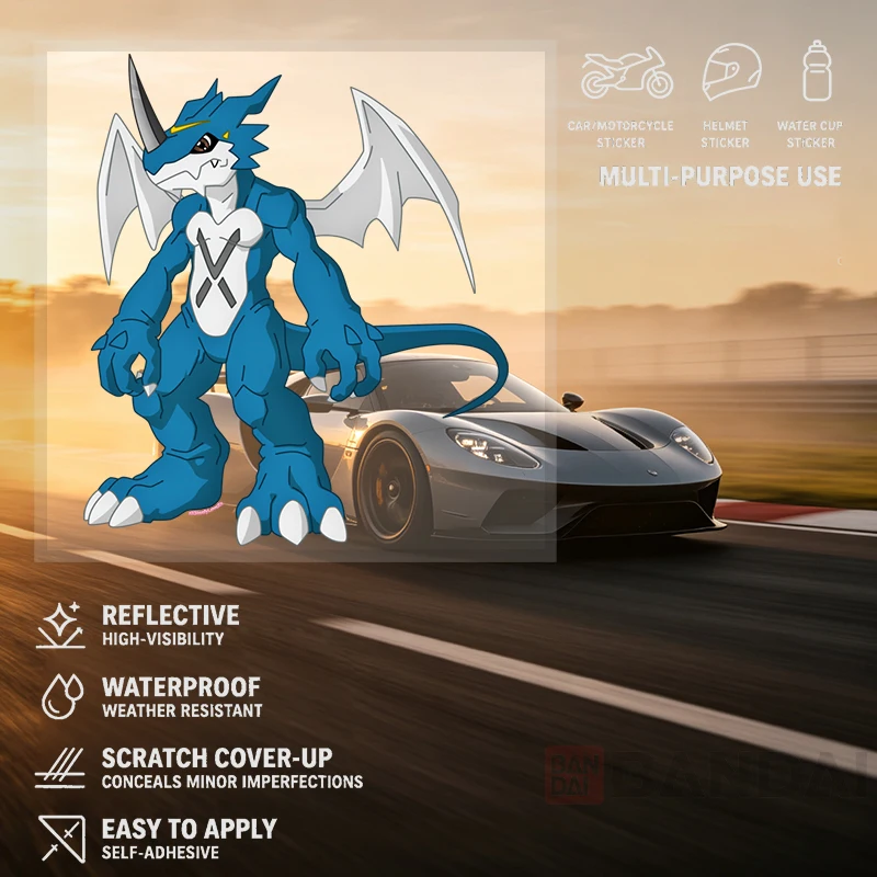 Car Stickers Cartoon Dragon Vinyl Decal Waterproof Die Cut UV Resistant No Residue for Car Body SUV Truck Auto Decor