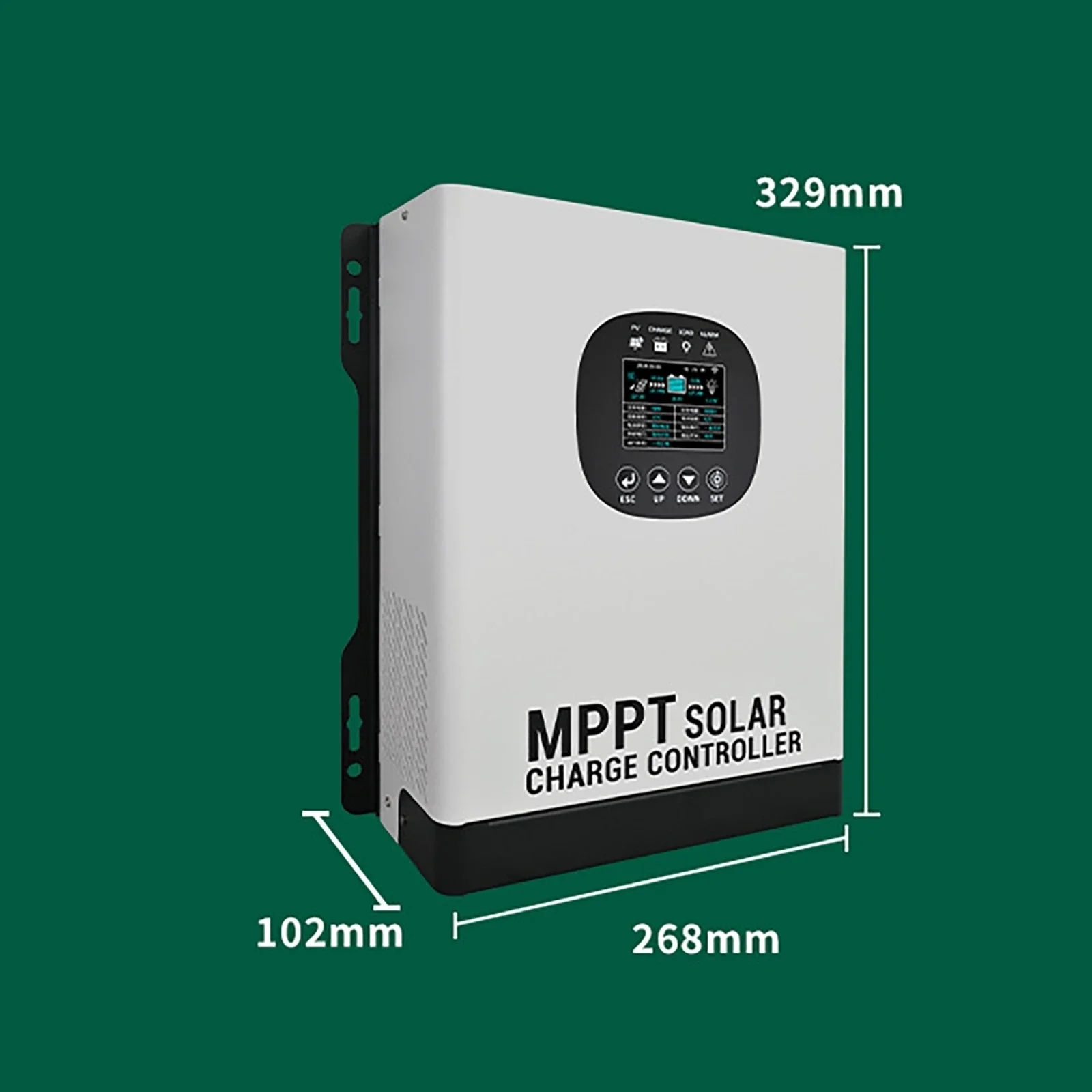 60A 120A WIFI Remote MPPT Solar Charge Controller 24V-192V Adaptive LCD Display Home Energy Storage Control System for Roofs