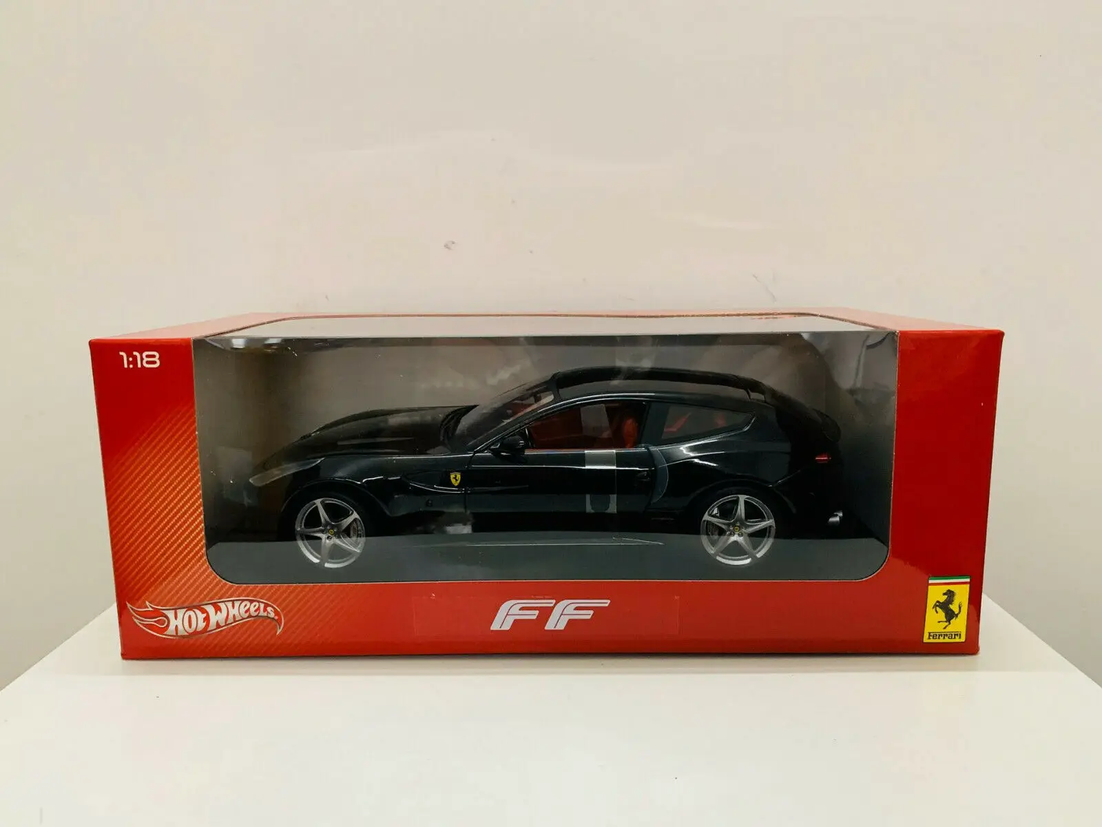 1/18 Scale DieCast Model Car FF Black 2 Open Door X5526