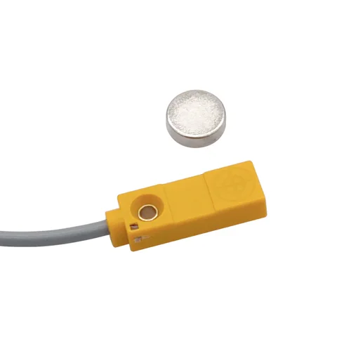 Imagen 2 del producto Sensor de proximidad Mini Hall interruptor cuadrado, interruptor magnético, imán de inducción, NPN, PNP, normalmente abierto, distancia de detección de 25mm