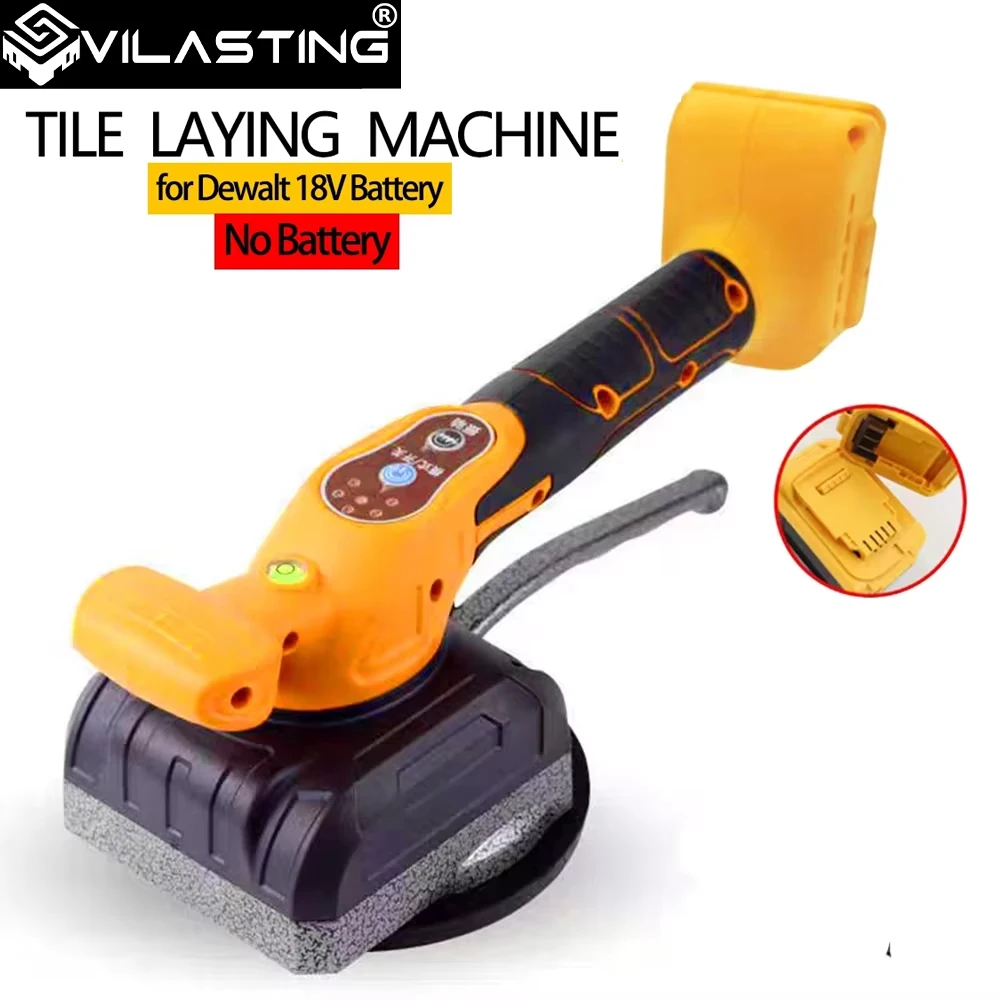 VILASTING Tile Tiling Machine 5 Gears High Loading Capacity Wall Floor Tile Laying Vibrating Tool For Dewalt 20V Battery Pin