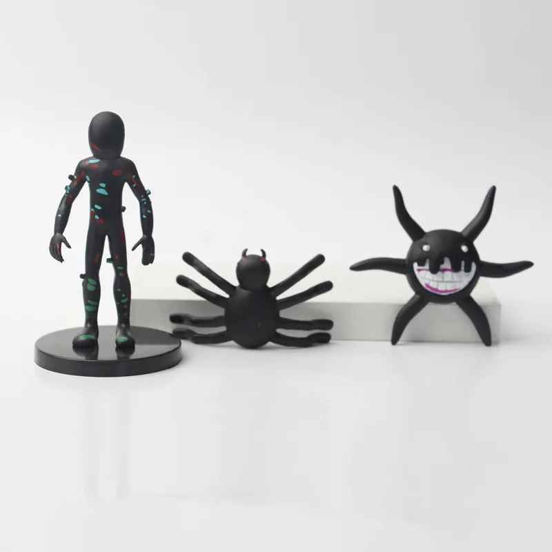 Escape the Gate 9PCS Spider Many-Eyed Tentacles Ghost One-Eyed Man Black Ball Action Figurine Desk Anime Model Toys Figures Gift