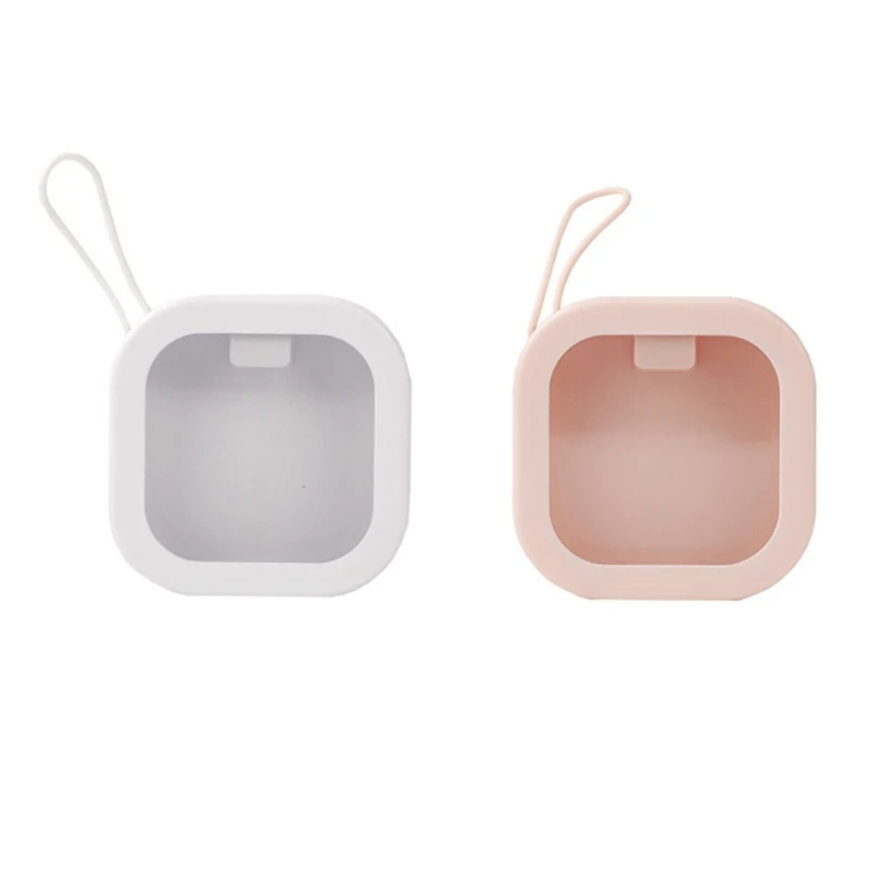 

2Pcs Hair Tie Portable Travel Qtip Holder Dispenser Cotton Swab Holder