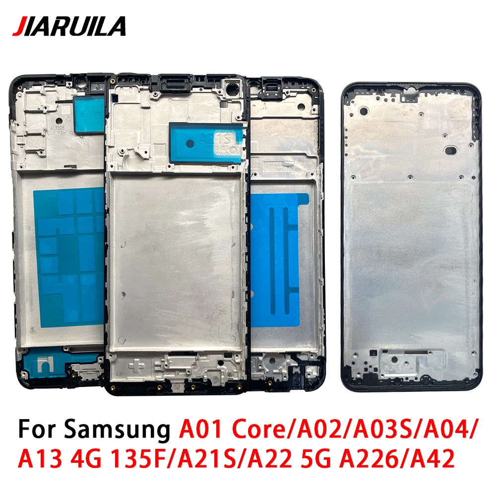 For Samsung A02 A03S A04 A13 4G A21S A22 5G A42 A01 Core Front Housing LCD Frame Bezel Plate Rear Case Panel Replacement Parts