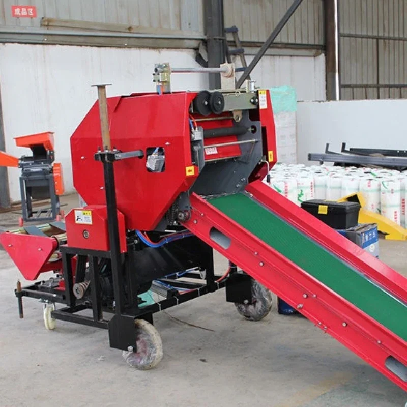 Mini farm use Corn Silage Packing Machine Square Hay Baler Wrapper Machine Silage Hay Round Baler