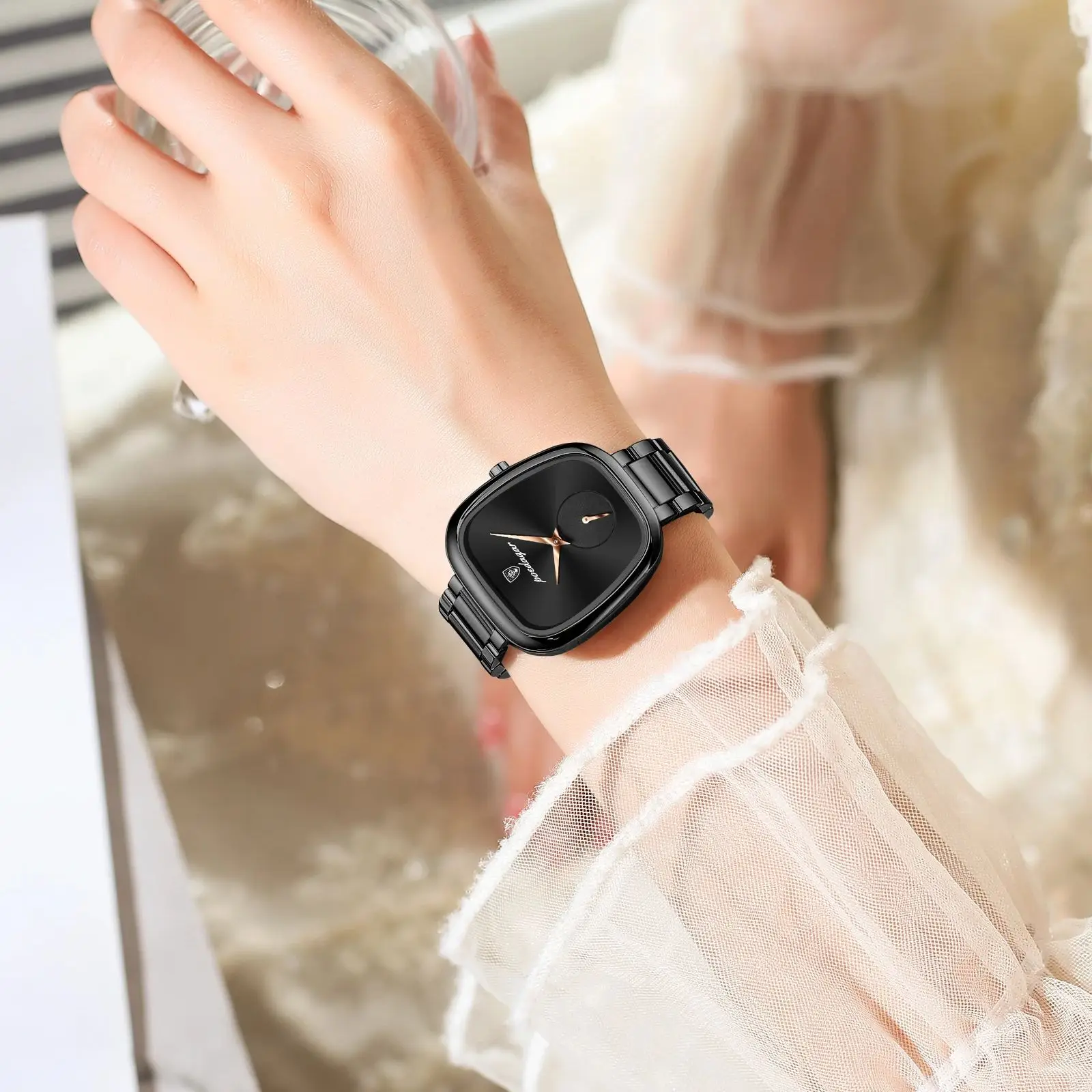 POEDAGAR элегантные повседневные женские кварцевые часы водонепроницаемые часы из нержавеющей стали для женщин модные роскошные женские наручные часы Reloj