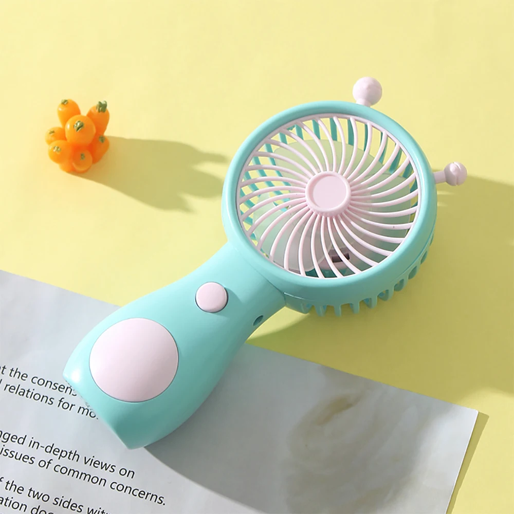 Cute Charging Fan Handheld Mini Portable USB Charging Handheld Mini Fan Household Outdoor Pocket Compact Fan