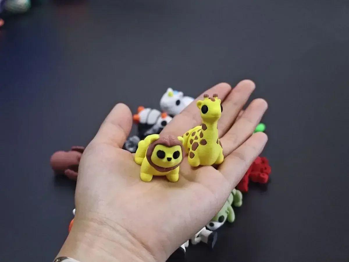 3D-Gedrucktes Simuliertes Kleintier mit Beweglichen Gelenken, Mini-Schreibtisch-Spielzeug für Jungen und Mädchen, Stressabbau, Heilung, Familienfeiern – Detail 9