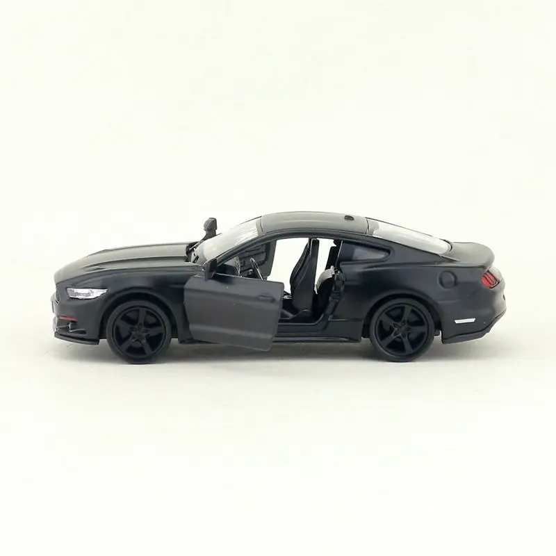 Yufeng 5 Inch Alloy Car 2015 Ford Mustang Car Metal Toy Model Matte Black Die Cast Car Collection Toy