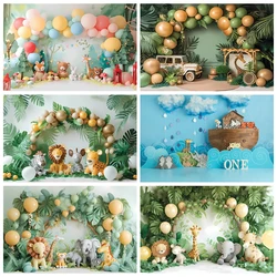 Animal Crossing Background Jungle Plants Photo Decorative Banner Baby Shower Happy Birthday Photography Studio Supplies