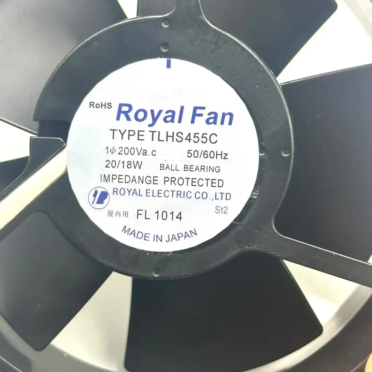 Royal Fan TLHS455C AC 200V 20/18W 120x120x38mm Ventilador de enfriamiento del servidor