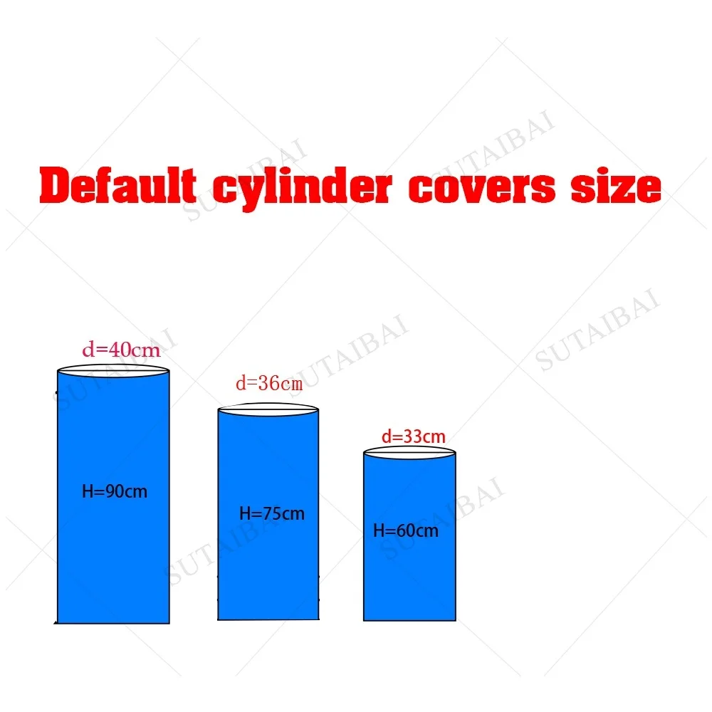 Spiderman Round Backdrop Fabric Elastic Cylinders Covers Photo Background Birthday Party Plinth Covers