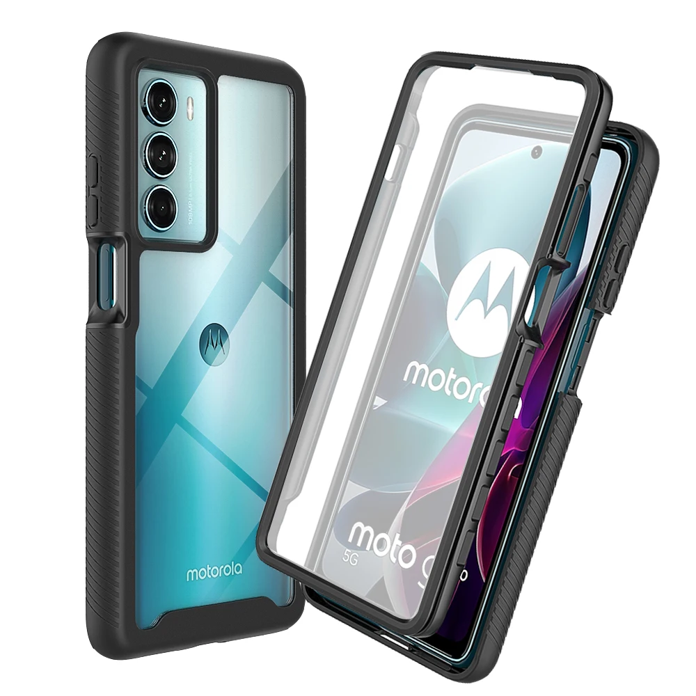 Fit Moto G200 5G Cover Shockproof Clear Protective Case Built-in Screen Protector TPU Bumper Cover For Motorola Edge S30 5G Case