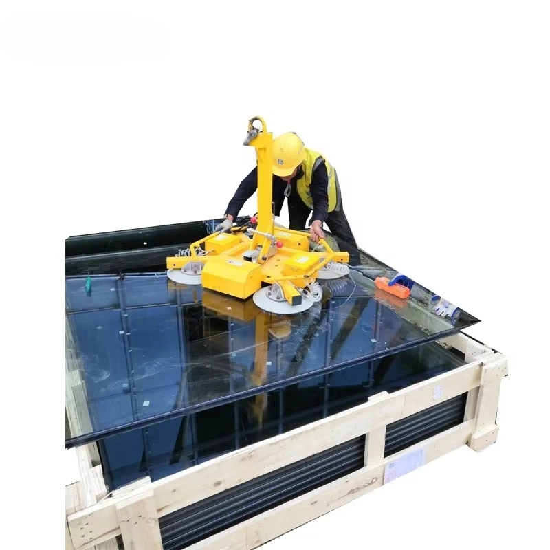 1000kg X Shape Electric Vacuum Suction Cup Glass Lifter for Factory Use Elevador Vidrio