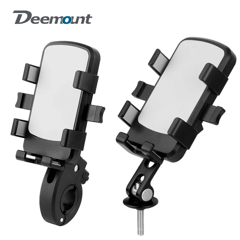 Bicycle Phone Stand Holder for E-bike Scooter Motorcycle 6 Claws Handlebar Headset Rear Mirror Base Mount Small Phone Support