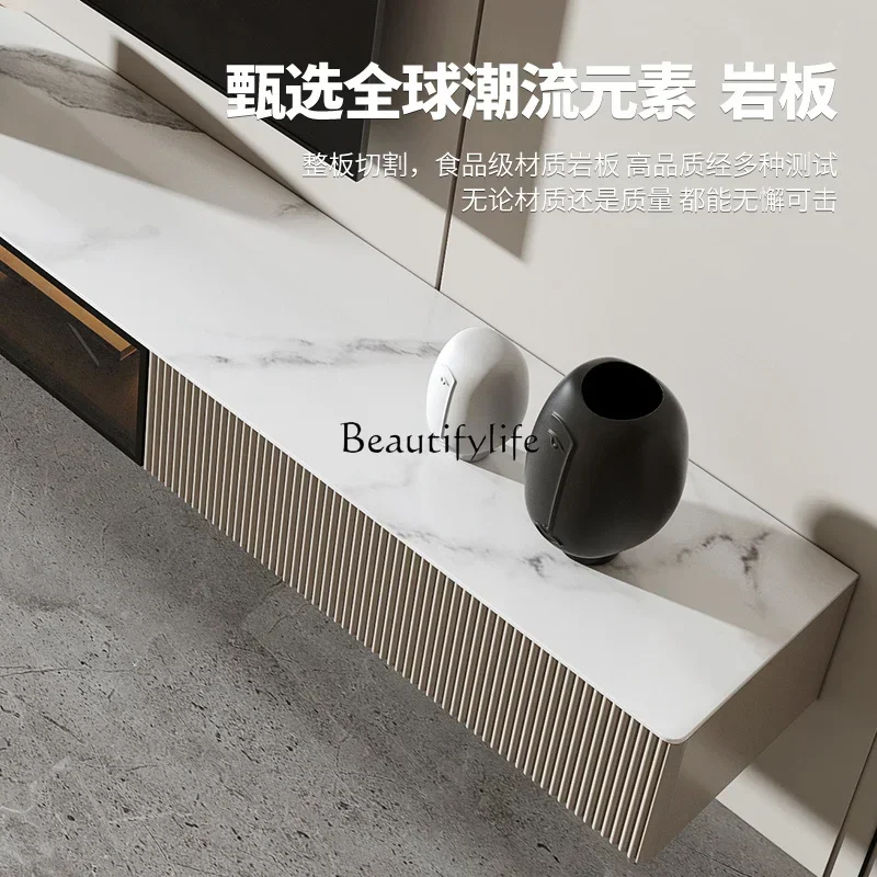 z.-Slate خزانة تلفزيون معلقة بسيطة وحديثة معلقة شقة صغيرة خزانة حائط فاخرة مثبتة على الحائط