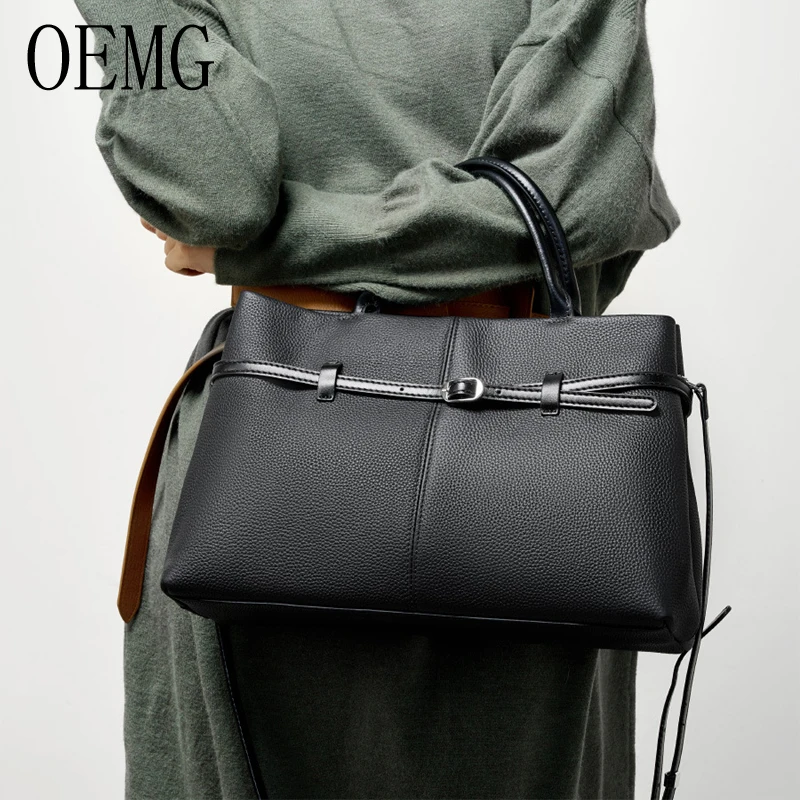 

Genuine leather woman bag shoulder bag Handbags ladies crossbody bags luxury designer minimalism bag Cattle leather
