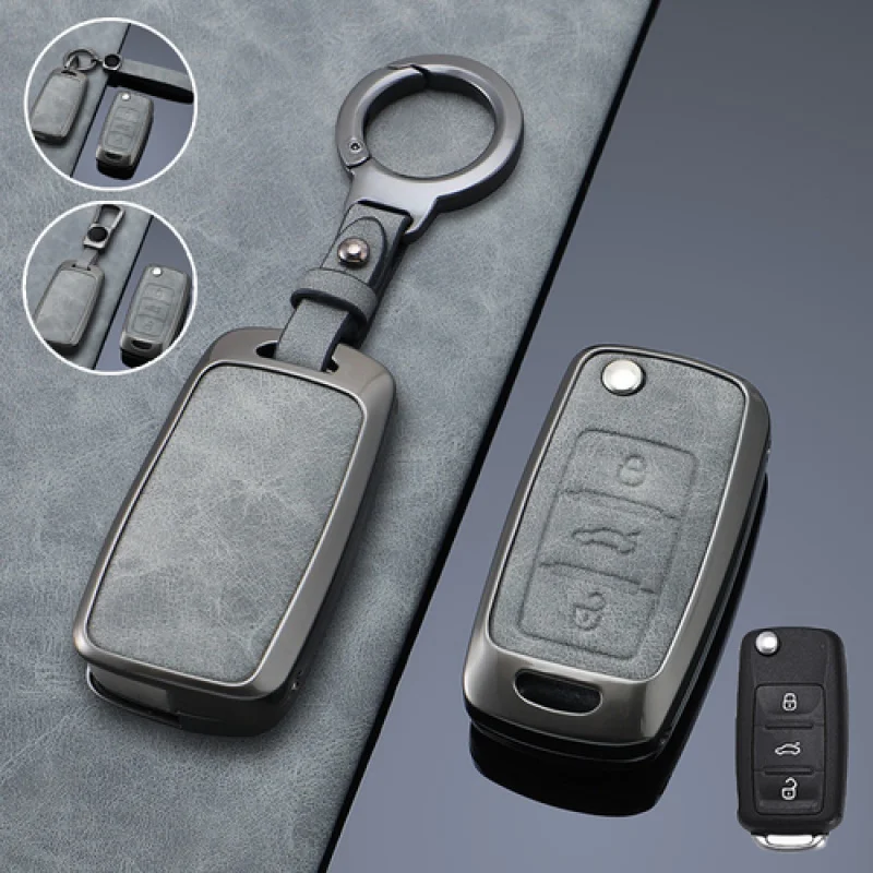 

Кожаный брелок из цинкового сплава A + для VW Golf MK6 Polo Beetle Jetta GTI