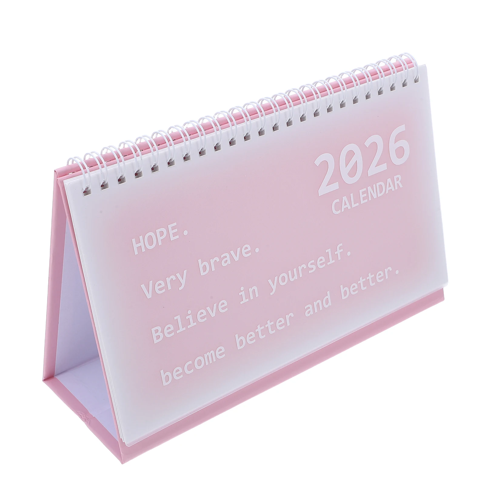 

2Pcs Spiral Desk Calendar 2026 Freestanding Small Coil Binding Monthly Standing Planner for Office Home School Business